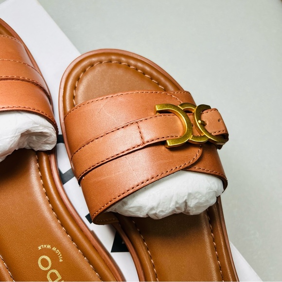 NEW Aldo Dallaedar Slide sandal Brown 6 - Picture 5 of 7